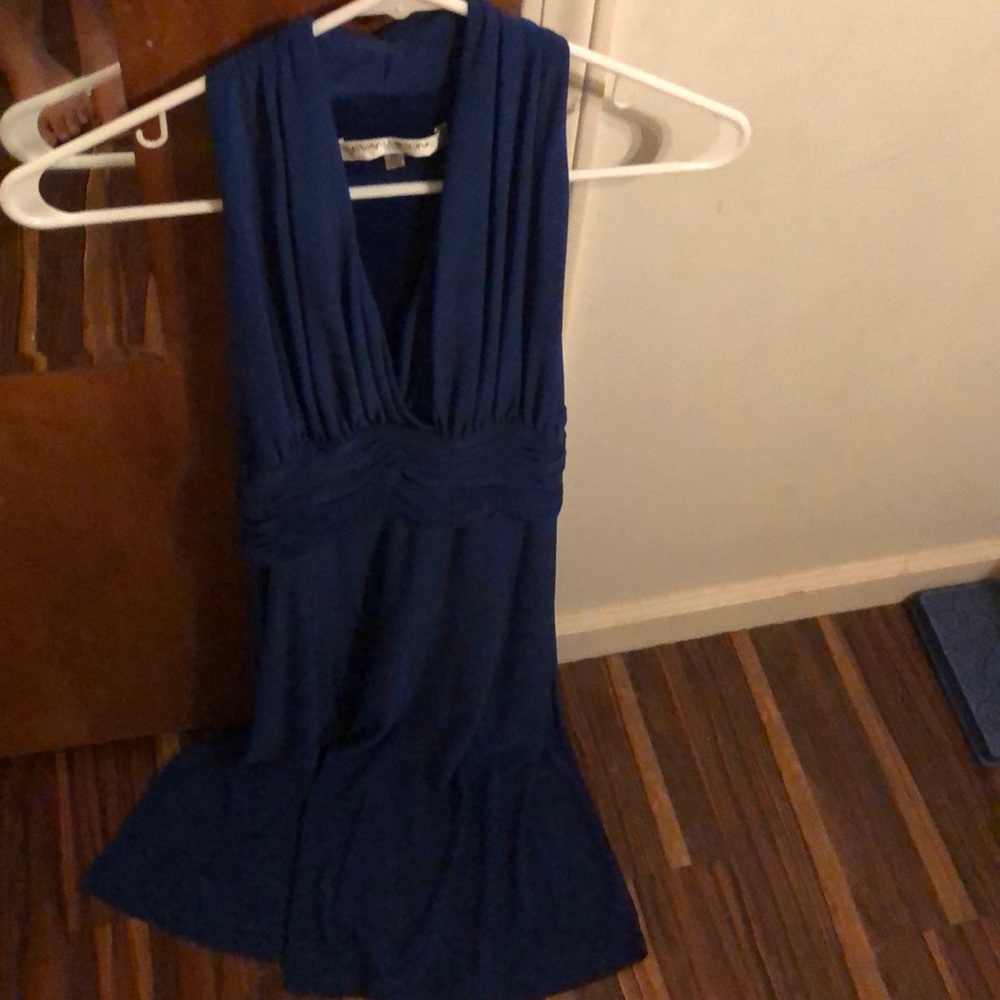 Cobalt Evan Picone Slinky Dress